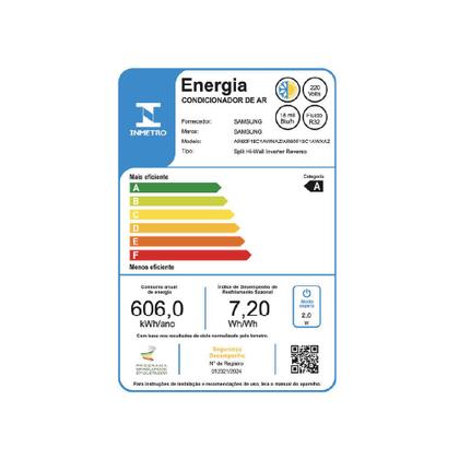 Imagem de Ar Condicionado Split Hi Wall Samsung WindFree AI Inverter 18.000 Btus Quente e Frio 220v R32