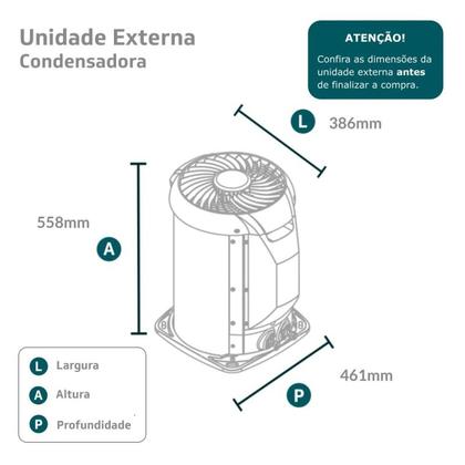 Imagem de Ar-Condicionado Split HW Inverter Midea AI AirVolution 9.000 BTUs R-32 Só Frio 220V