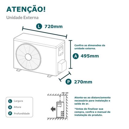 Imagem de Ar-Condicionado Split HW Inverter Midea Xtreme Save AI Connect 12.000 BTUs Só Frio 220V