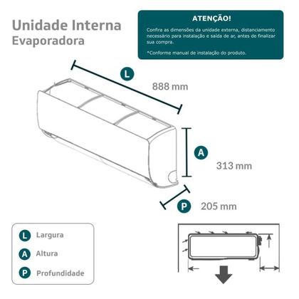 Imagem de Ar-Condicionado Split HW Inverter TCL Fresh-In 2.0 12.000 BTUs R-32 Quente/Frio 220V