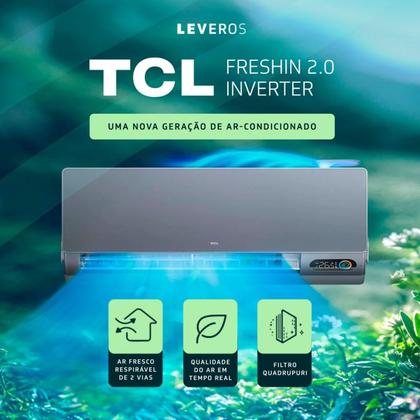 Imagem de Ar-Condicionado Split HW Inverter TCL Fresh-In 2.0 12.000 BTUs R-32 Quente/Frio 220V