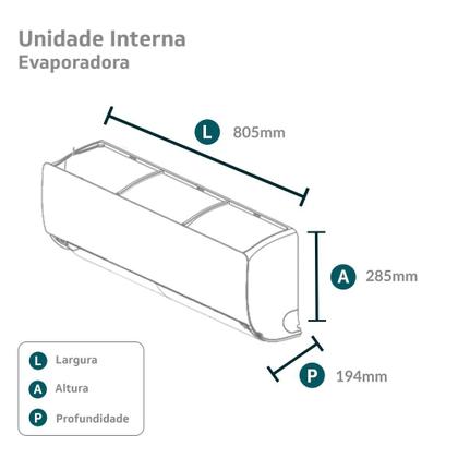 Imagem de Ar-Condicionado Split HW Springer Midea AirVolution 12.000 BTUs R-32 Só Frio 220V