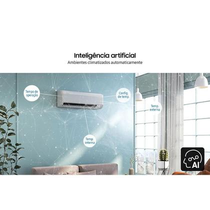 Imagem de Ar-Condicionado Split Inverter 24000 BTUs Samsung WindFree AI Wi-Fi High Wall Só Frio AR60F24D1AWNAZ/AR60F24D1AWXAZ 220V