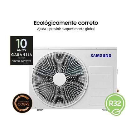 Imagem de Ar-Condicionado Split Inverter 9000 BTUs Samsung WindFree AI Wi-Fi High Wall Só Frio AR09DYFAAWKNAZ/AR09DYFAAWKXAZ 220V