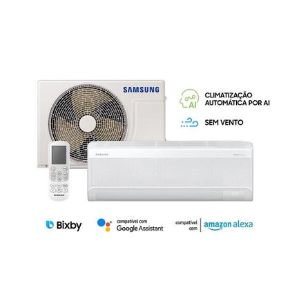 Imagem de Ar-Condicionado Split Inverter 9000 BTUs Samsung WindFree AI Wi-Fi High Wall Só Frio AR09DYFAAWKNAZ/AR09DYFAAWKXAZ 220V