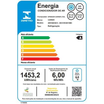 Imagem de Ar Condicionado Split Inverter Cassete Carrier 4 Vias 36000 Btu Frio 220V (38CCVE36515MC)