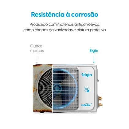 Imagem de Ar-Condicionado Split Inverter III 9000 BTUs Elgin Eco com Wi-Fi Integrado High Wall Só Frio 45HJFI09C2WG/45HJFE09C2CG 220V