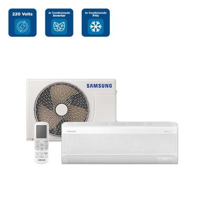 Imagem de Ar Condicionado Split Inverter Samsung WindFree AI 12000 BTU/h Frio AR12DYFAAWKNAZ  220 Volts