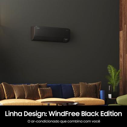 Imagem de Ar-condicionado Split Inverter Samsung WindFree Black Edition Sem Vento 18.000 BTUs Quente e Frio AR18CSECABTNAZ 220V