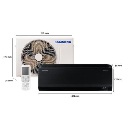 Imagem de Ar-condicionado Split Inverter Samsung WindFree Black Edition Sem Vento 18.000 BTUs Quente e Frio AR18CSECABTNAZ 220V