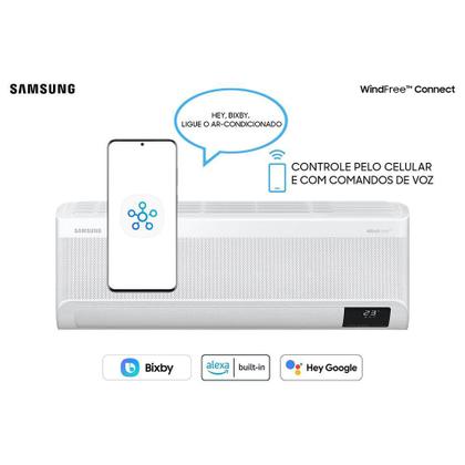 Imagem de Ar Condicionado Split Inverter Samsung WindFree Connect 22000 BTUs Frio 220V AR24BVFAAWKXAZ
