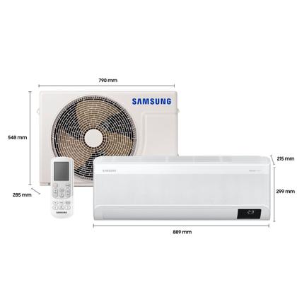 Imagem de Ar-condicionado Split Inverter Samsung WindFree Pro Energy Sem Vento 12.000 BTUs Frio AR12CVFAAWKNAZ 220V