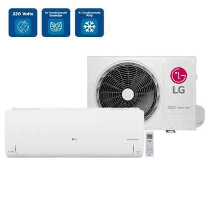 Imagem de Ar Condicionado Split LG Dual Inverter AI Voice 12000 BTU/h Frio S3-Q12JA31L - 220 Volts