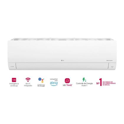 Imagem de Ar Condicionado Split LG Hi Wall Dual Inverter Voice AI 12.000 BTU/h Frio Monofásico Branco S3-Q12JA31L 220V