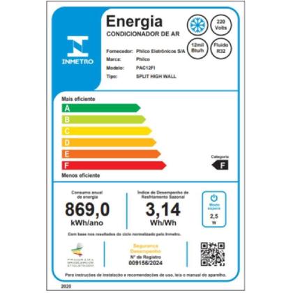 Imagem de Ar Condicionado Split Philco 12000 BTUs Frio 220V PAC12FI