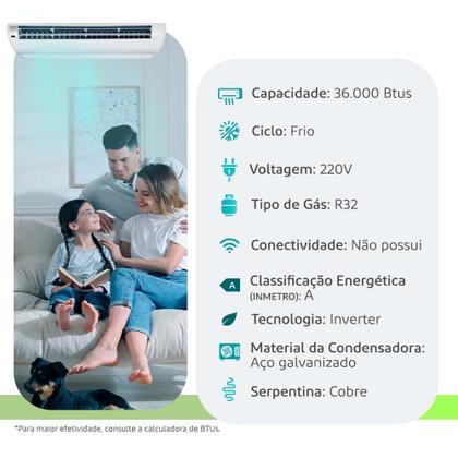 Imagem de Ar Condicionado Split Piso Teto - Inverter R-32 - G-prime Compact - Gree - 36.000 BTUs - Frio - 220V Monofásico