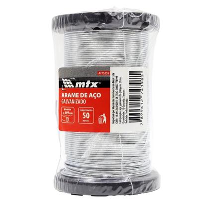 Imagem de Arame de aco galvanizado comprimento 50m 0,230kg 1pc mtx