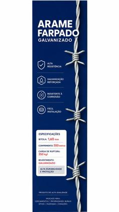 Imagem de Arame farpado galvanizado 500 metros
