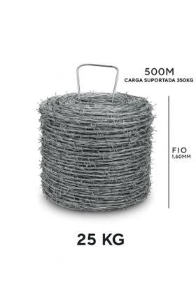 Imagem de Arame Farpado Hontek Fio 1,60mm 350kgf 500m