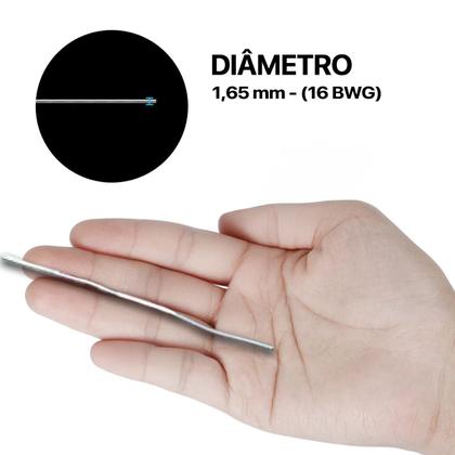 Imagem de Arame Galvanizado 1,65mm Rolo 1kg BWG 16 Liso Anti Oxidação Artesanato