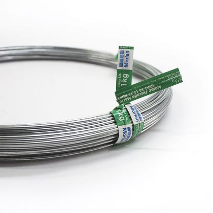 Imagem de Arame Galvanizado BWG Fio 14 2,11mm Rolo 1kg Morlan