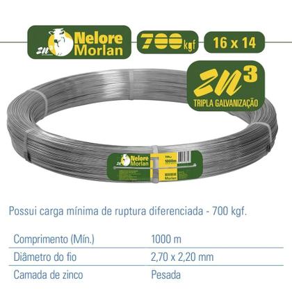 Imagem de Arame Ovalado Nelore PG 16 x 14 700Kgf 1000m