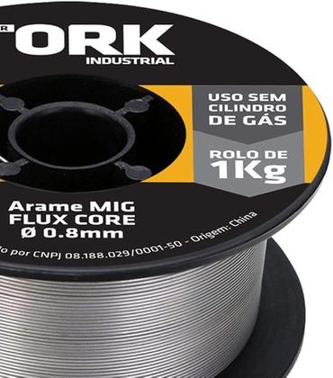 Imagem de Arame Para Solda Mig Flux Core 0,8mm 1KG - AFC-9081 Tork