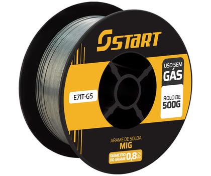 Imagem de Arame Para Solda Mig Uso Sem Gás 0.8mm - Kit 2 Rolos De 0.5kg Start