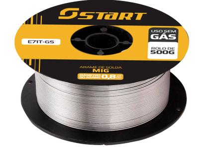 Imagem de Arame Para Solda Mig Uso Sem Gás 0.8mm - Kit 2 Rolos De 0.5kg Start
