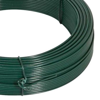 Imagem de Arame Revestido Pvc Verde Rolo 1kg BWG18 VONDER