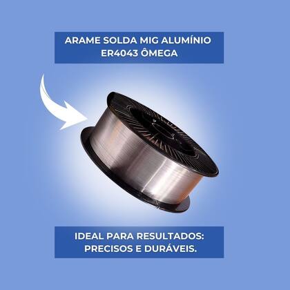 Imagem de Arame Solda Mig Alumínio Er 4043 1,00mm 6,5kg - Ômega