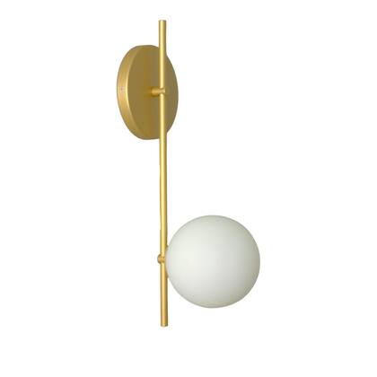 Imagem de Arandela Bari Globo 12 Jabuticaba Dourado Fosco Led 5w 3000k