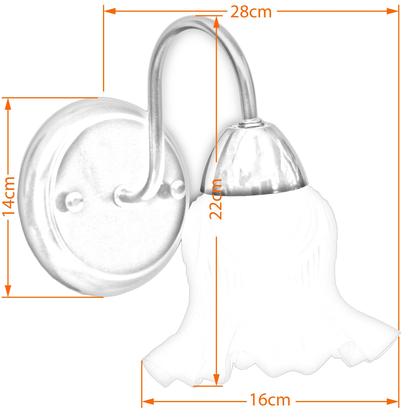 Imagem de Arandela Colonial de Parede Com Tulipa Caracol Soquete E27