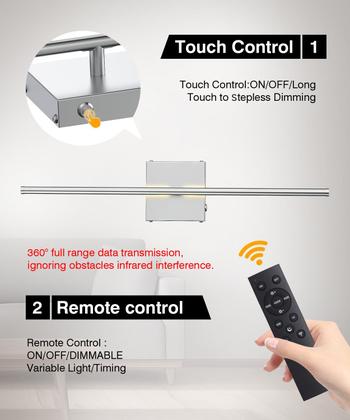 Imagem de Arandela de parede CASGAL Wireless LED 26,6", pacote com 2