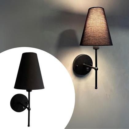 Imagem de Arandela De Parede Clássica alumínio Bivolt Com Interruptor e Cúpula Ref 05 Com Lâmpada Branco Quente