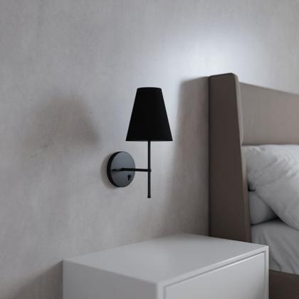 Imagem de Arandela De Parede Clássica alumínio Bivolt Com Interruptor e Cúpula Ref 05 Com Lâmpada Branco Quente