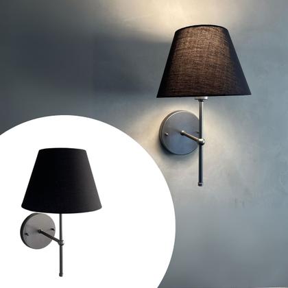 Imagem de Arandela De Parede Clássica Interna Alumínio Com Cúpula Ref 19 Iluminação de Casa, sala, Corredor, lavabo, Quarto e cabeceira cama