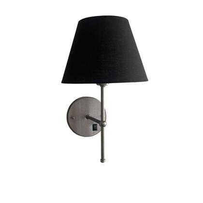 Imagem de Arandela de Parede Clássica Interna Com Interruptor Com Cúpula Ref 19 Com Lâmpada Branco Quente Para Sala, Quarto, Cabeceira e Cama