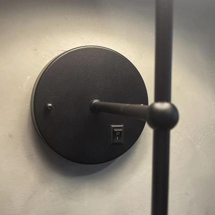 Imagem de Arandela de Parede Clássica Interna Com Interruptor Com Cúpula Ref 19 Com Lâmpada Branco Quente Para Sala, Quarto, Cabeceira e Cama