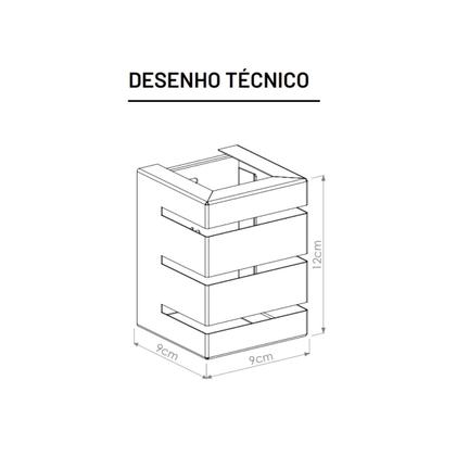 Imagem de Arandela de Parede Munique 01 U 1XG9 25W Preto OPL