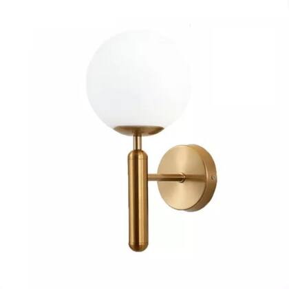 Imagem de Arandela Dourada Globo 90º LED 7W Cor Ajustável Bivolt