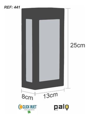 Imagem de Arandela Externa Luminária De Parede Quadrada Muro 441