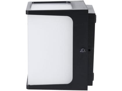 Imagem de Arandela Hamsa 8W 3000K Preta 550 Lumens IP65 Bivolt