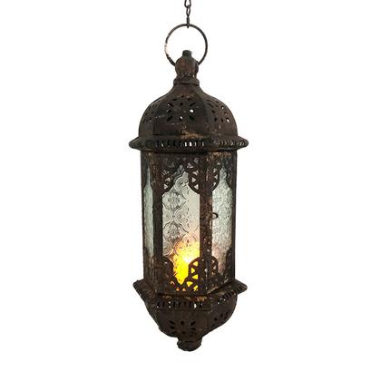 Imagem de Arandela Hexagonal Decorativa Com Alça P/Suspender C/ Vela