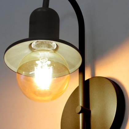 Imagem de Arandela LuminaLux ALX0049 Lustre Retro Preto Colonial