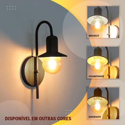Imagem de Arandela LuminaLux ALX0049 Lustre Retro Preto Colonial