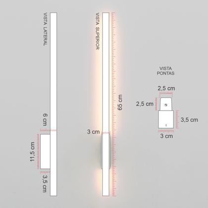 Imagem de Arandela LuminaLux Fit ALX06 Luz indireta Led Linear Bivolt