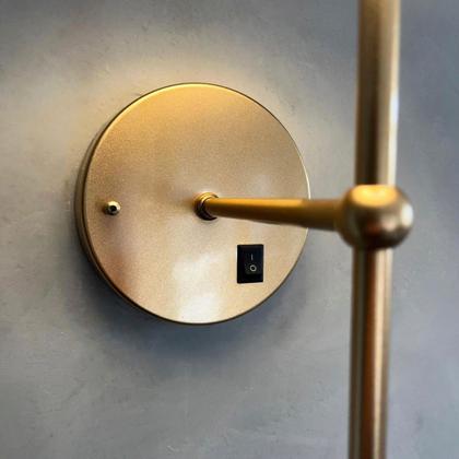 Imagem de Arandela Luminária De Parede Clássica Com Interruptor Cúpula Cone Ref 19 Para Decoração Casa e Sala, Quarto Cama e Cabeceira, Corredor, lavabo