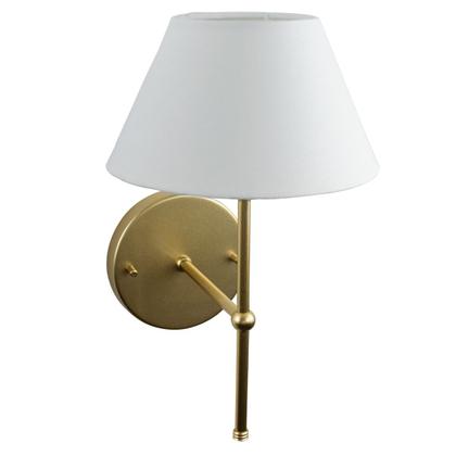 Imagem de Arandela Luminaria de Parede Classica de Sala ou Quarto Com Cupula Tecido Algodao Bivolt