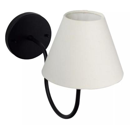 Imagem de Arandela luminária de Parede Curvada Clássica de Alumínio Com Cúpula Para Sala, quarto, Cama e Cabeceira, lavabo